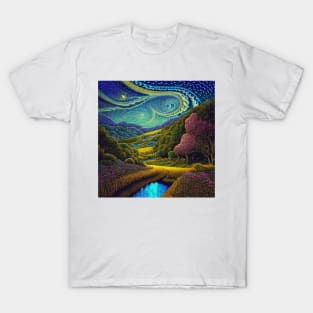 Expressionistic Fantasy Landscape T-Shirt